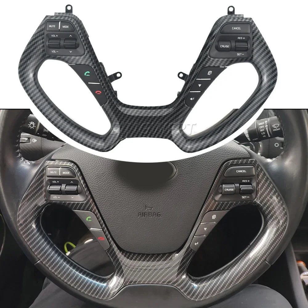 NEW Button Switch For KIA  K3 2016 2017 K3S  Steering Wheel Buttons Frame Switch Audio Voice Cruise Functions