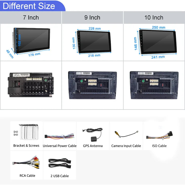 Car Video Players Carplay Car Navigation Android Touch Screen 7"/9"/10" Inch Car carplay Screen WIFI Bluetooth MP5/FM Radio