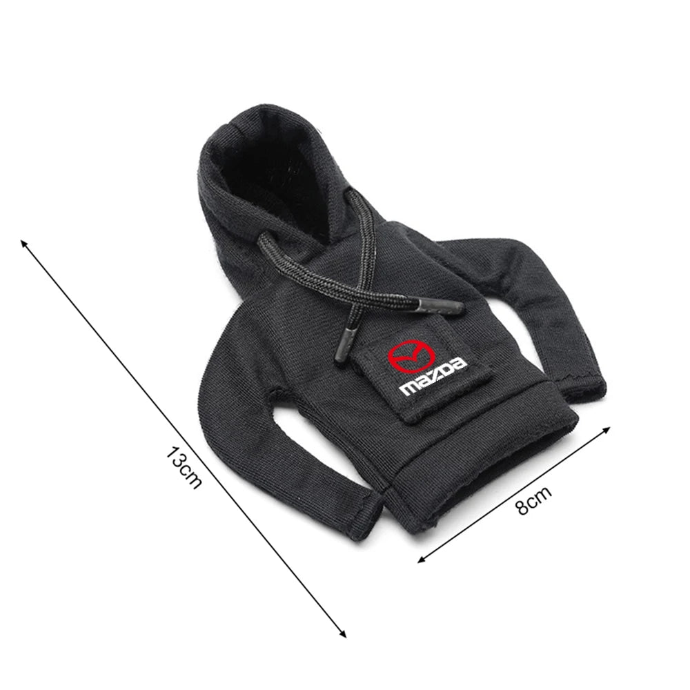 1Pcs Hoodie Car Gear Shift Cover Handle Kit Gear Shift AntiSlip Sweatshirt For Mazda 2 3 5 6 7 Atenza Axela MS Demio MPS Miata