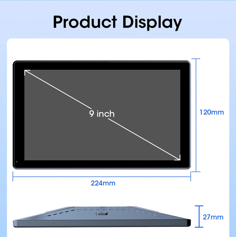 New 7/8/9" Carplay Screen for Car Vertical Screen Car Radio Wireless Carplay Android Auto Multimedia Video Player Car Monitors