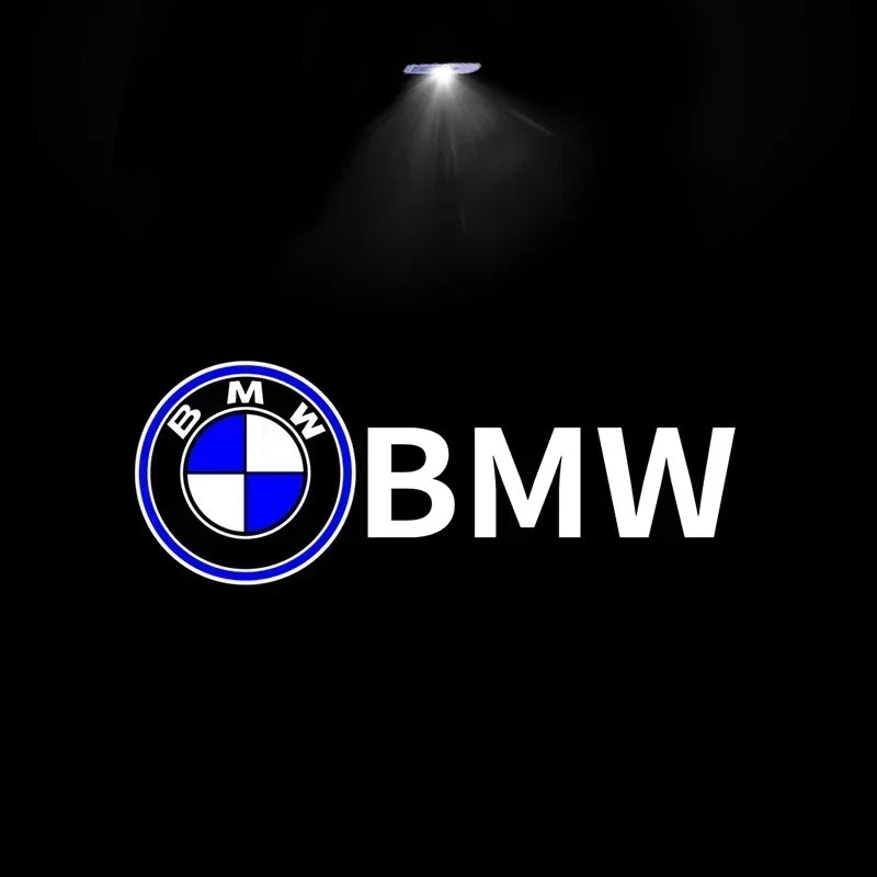 2 قطعة من مصابيح الترحيب بباب السيارة بشعار LED مع إسقاط ليزر لسيارات BMW 50th E63 E64 F60 F32 F33 F36 F82 F83 وملحقاتها