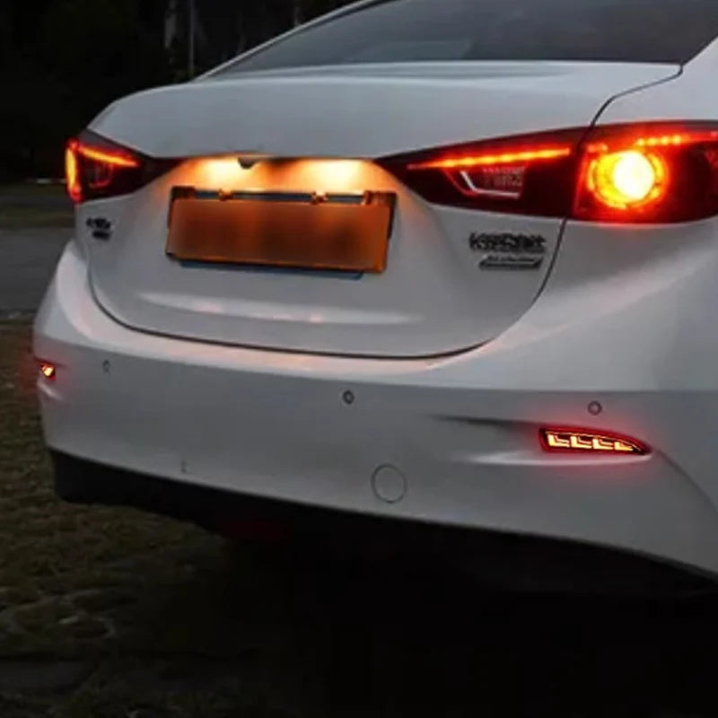 2 PCS LED Bumper Light Rear Lamp Brake Light Turn Signal Reflector For Mazda 6 Atenza 2019-2022  CX-5 CX5 2022-2023