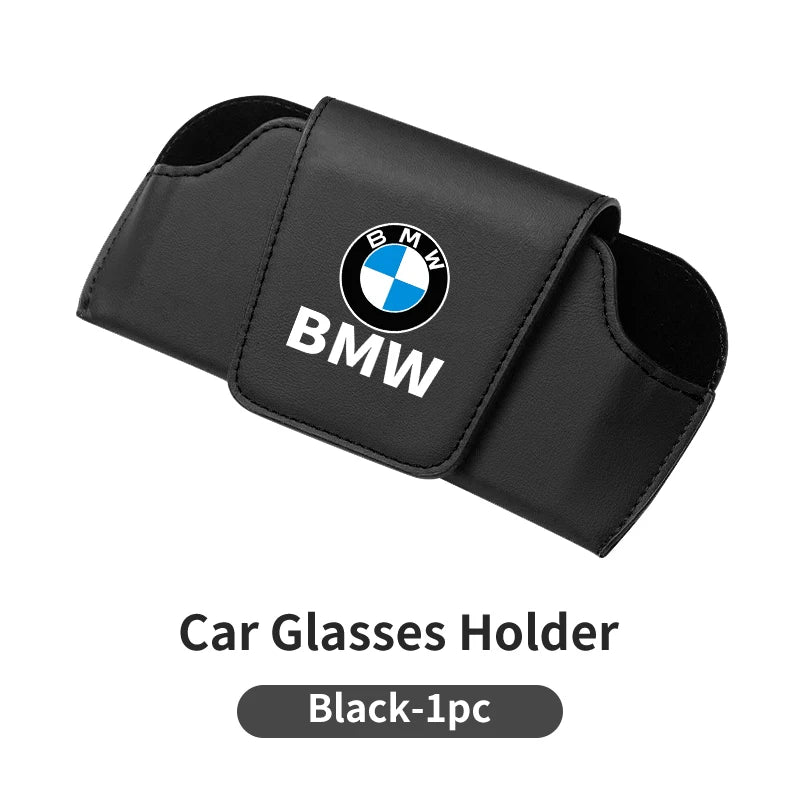 حافظة تخزين واقية من الشمس للسيارة مع مشبك نظارات شمسية لسيارة BMW E46 E90 E60 F30 F10 E39 E36 F20 E87 E70 E91 E30 G60