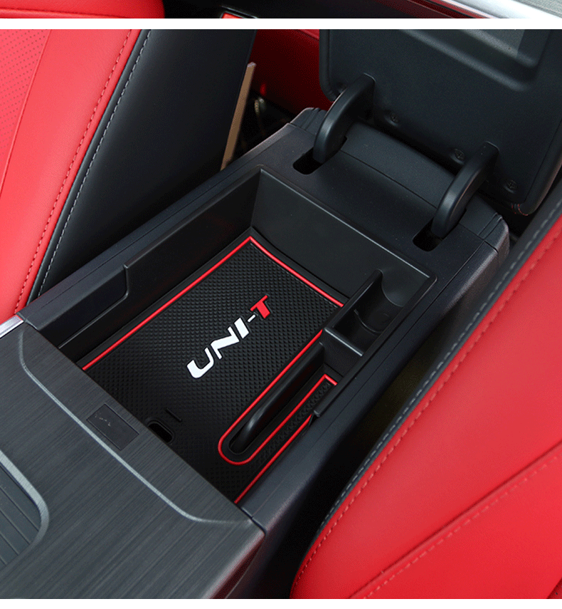 صندوق مسند الذراع الأيسر لسيارة Changan Unit Uni-t 2021 2022 2023 صندوق تخزين صندوق التحكم المركزي صندوق تخزين متعدد الوظائف الملحقات
