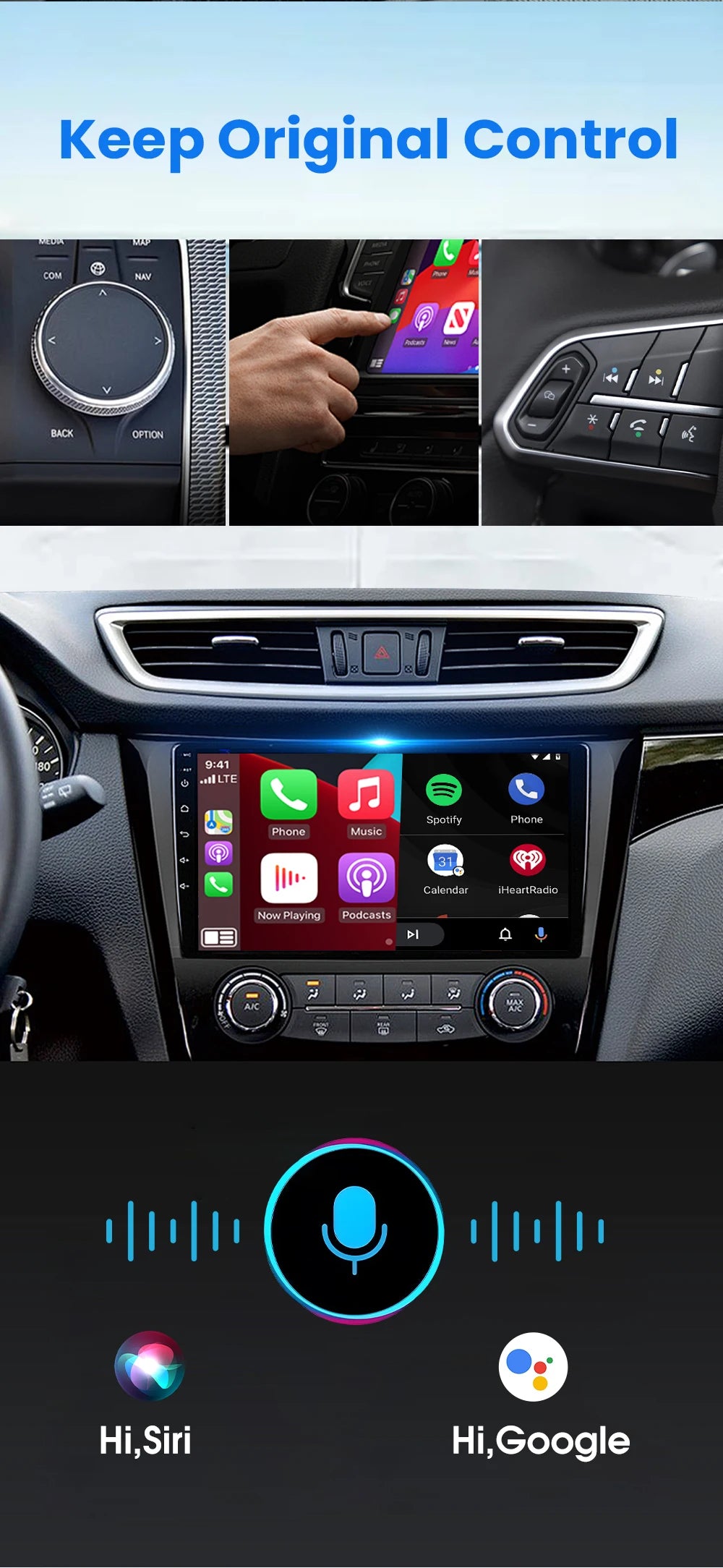 Android Auto Wireless Carplay Type-c USB Bluetooth Wifi Plug and Play 2In1 Dongle For Chevrolet Citroen Buick Cadillac Chery VW