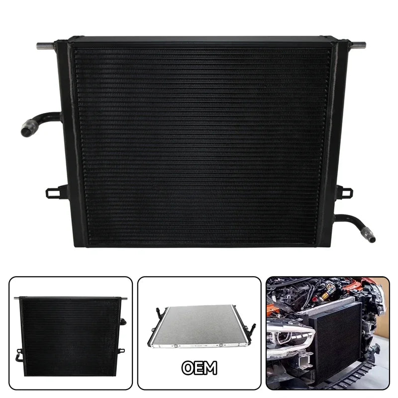 مشعاع المنافسة لمحرك BMW B48 وB58 سلسلة F F20/F21/F22/F23/F30/F31/F32/F33/F34/F35/F36 LCI M140i M240i أسود