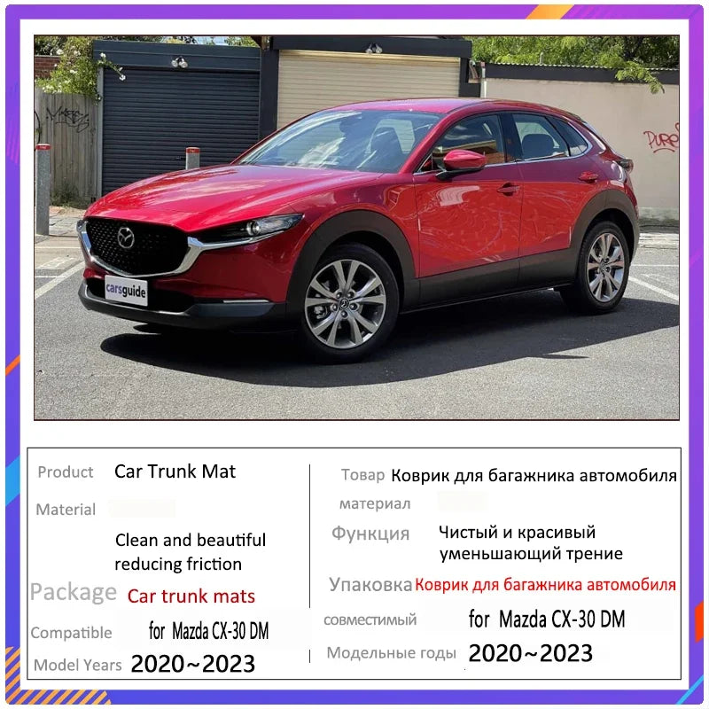 Car for Mazda CX 30 2022 Accessories CX-30 CX30 DM 2020~2023 Car Cargo Tray Trunk Organizer Rear Mats Accessories EVA Material