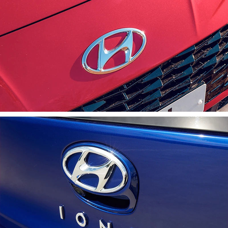 ABS Hyundai Car Logo Front Grille Decoration Sticker Accessories For Tucson I40 ix25 ix35 Emblem Accent Elantra Santa fe Sonata
