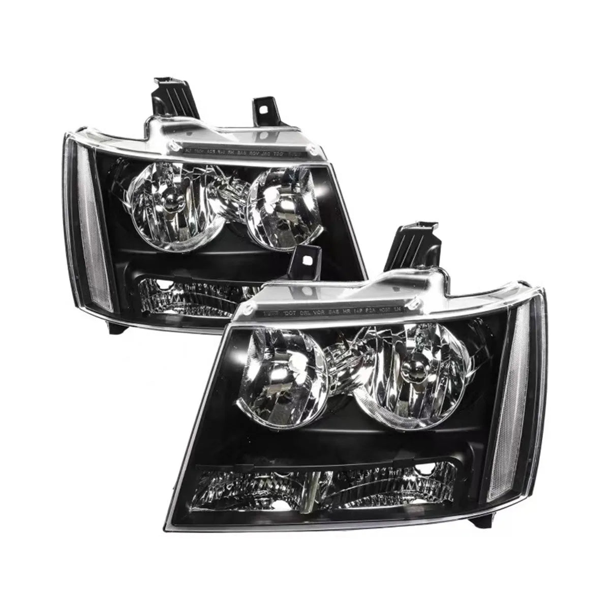 مصباح أمامي للسيارة من Pop DRL مصباح أمامي LED لسيارة شيفروليه أفالانش سوبربان تاهو 2007-2014 مصابيح أمامية قياسية أمريكية