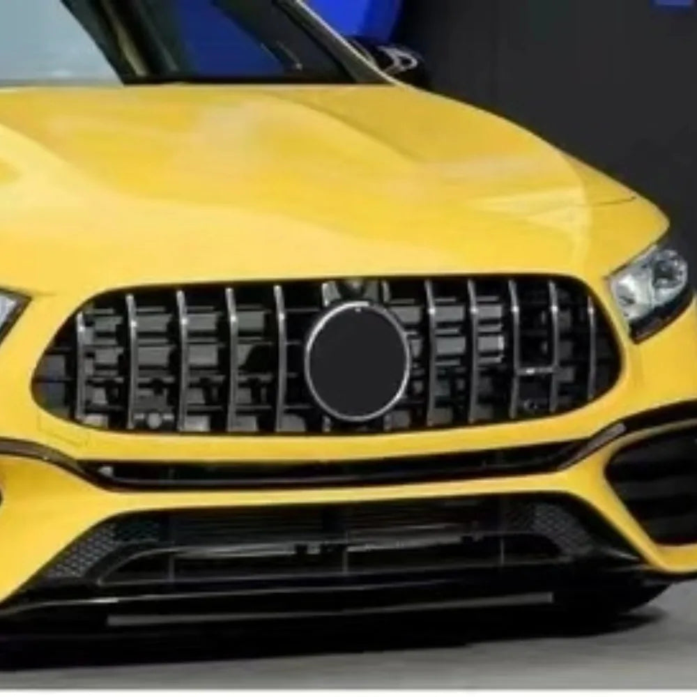 لمرسيدس بنز W177 موديل 2019 2020 2021 2022 A35 Style Auto Front Bumper Panamericana GTR Grille Racing Grill Amg GT Grill