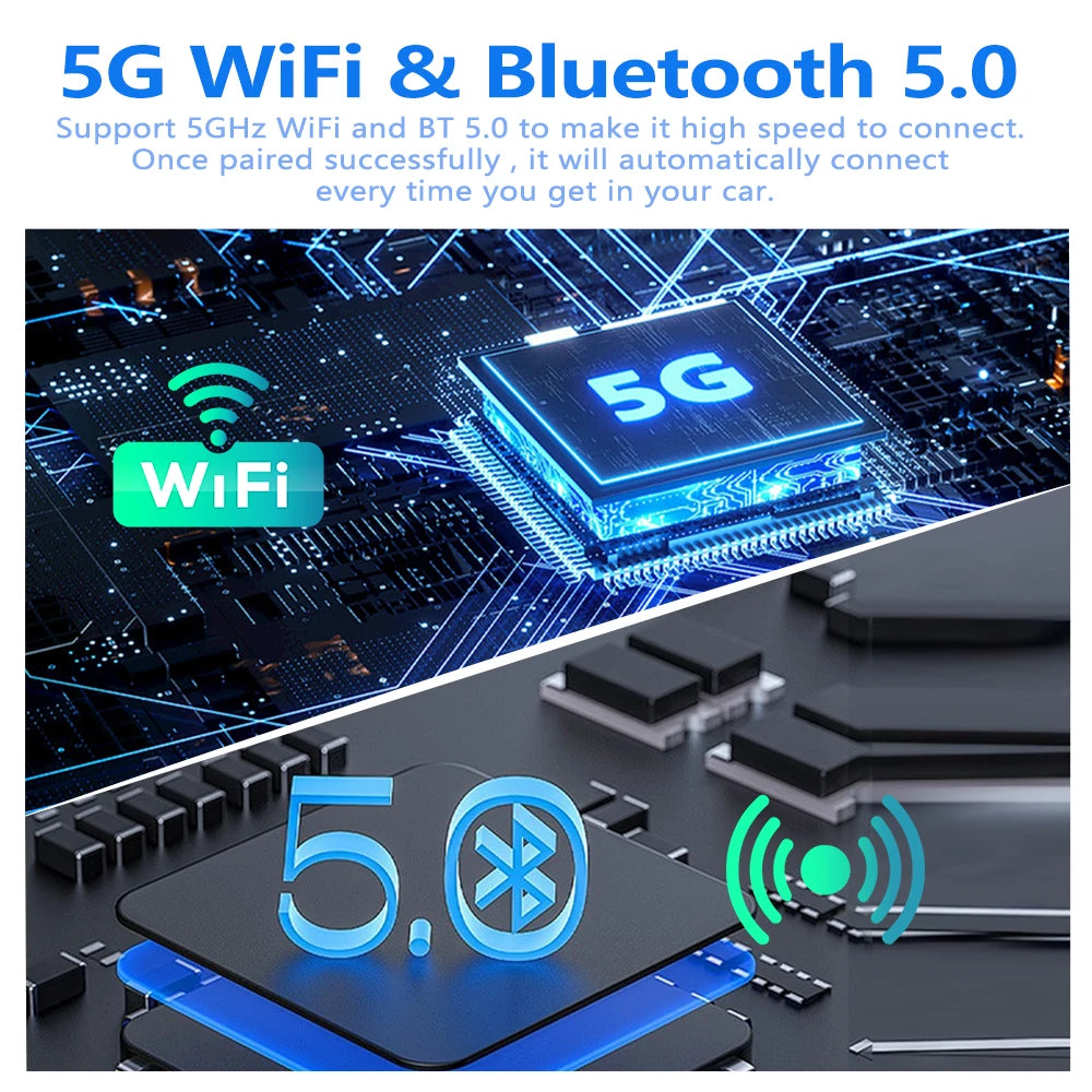 Android Auto Wireless Carplay Type-c USB Bluetooth Wifi Plug and Play 2In1 Dongle For Chevrolet Citroen Buick Cadillac Chery VW