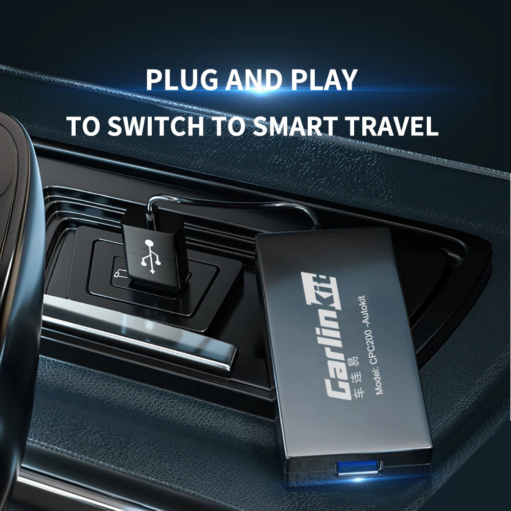 CarlinKit Wired or Wireless CarPlay Adapter USB Android Auto Dongle for Android Car Multimedia Mirrorlink Waze Spotify Autokit
