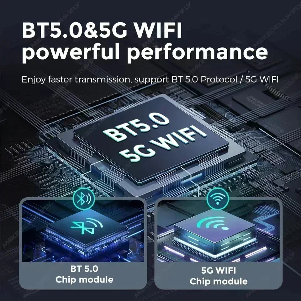 CarPlay Ai Box Wired to Wireless Andriod 12.0 & Carplay & Android Auto 3In1 Car Smart Multimedia Box Built-in Youtube Nexflit