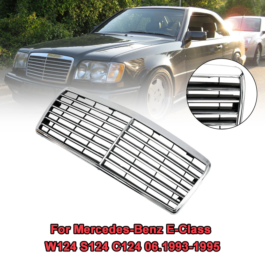 شبكة المصد الأمامي من Artudatech مناسبة لسيارة Mercedes-Benz E-Class W124 S124 C124 موديلات 1993 و1994 و1995