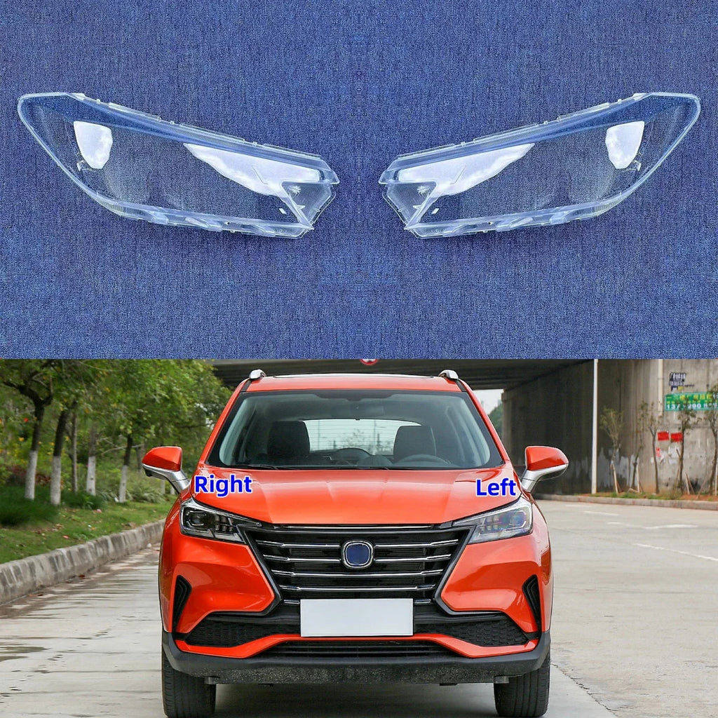 ل Changan CS15 2019 2020 2021 سيارة شفافة عاكس الضوء غطاء المصباح الأمامي نظارات عاكس الضوء غطاء المصباح الأمامي غطاء العدسة