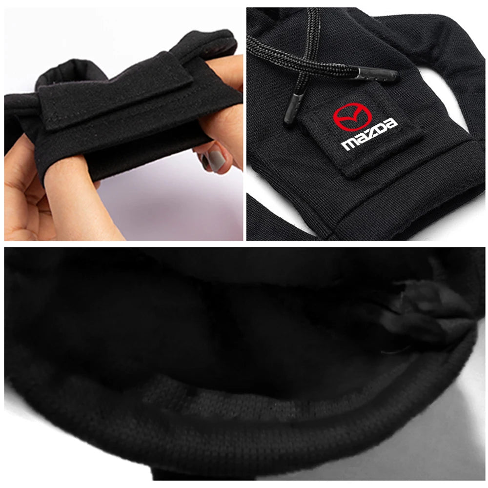 1Pcs Hoodie Car Gear Shift Cover Handle Kit Gear Shift AntiSlip Sweatshirt For Mazda 2 3 5 6 7 Atenza Axela MS Demio MPS Miata