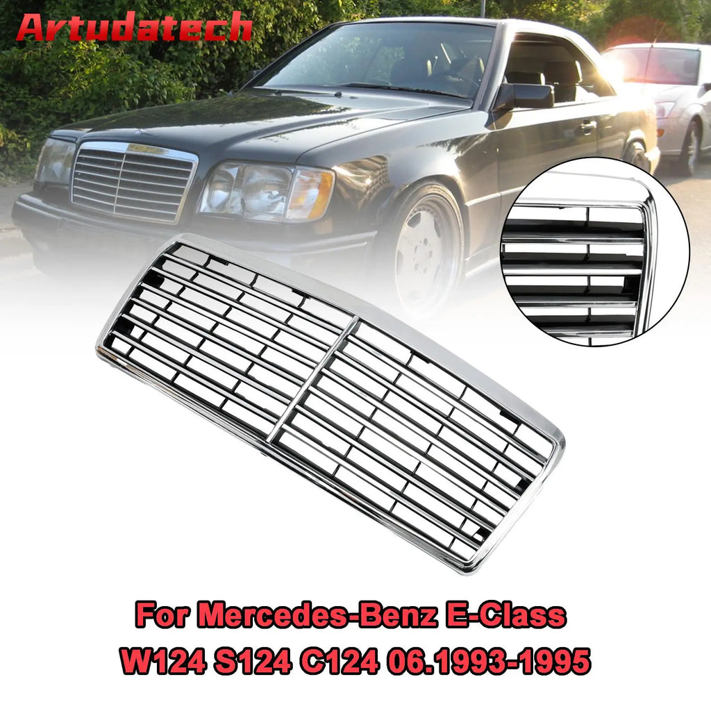 شبكة المصد الأمامي من Artudatech مناسبة لسيارة Mercedes-Benz E-Class W124 S124 C124 موديلات 1993 و1994 و1995