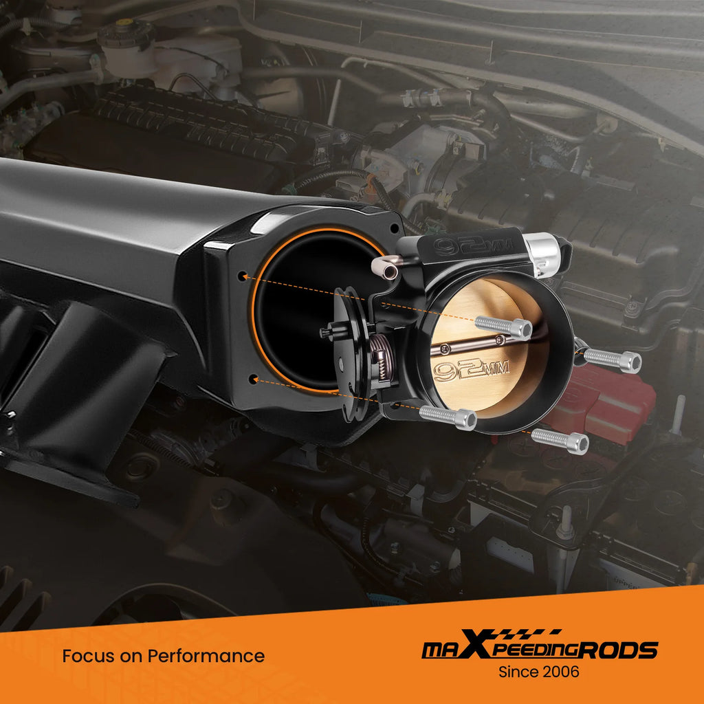 صمام جسم الخانق 92 مم مع مستشعر موضع الخانق TPS لسيارات GMC III LS1 LS2 LS3 LS6 LS7 LSX
