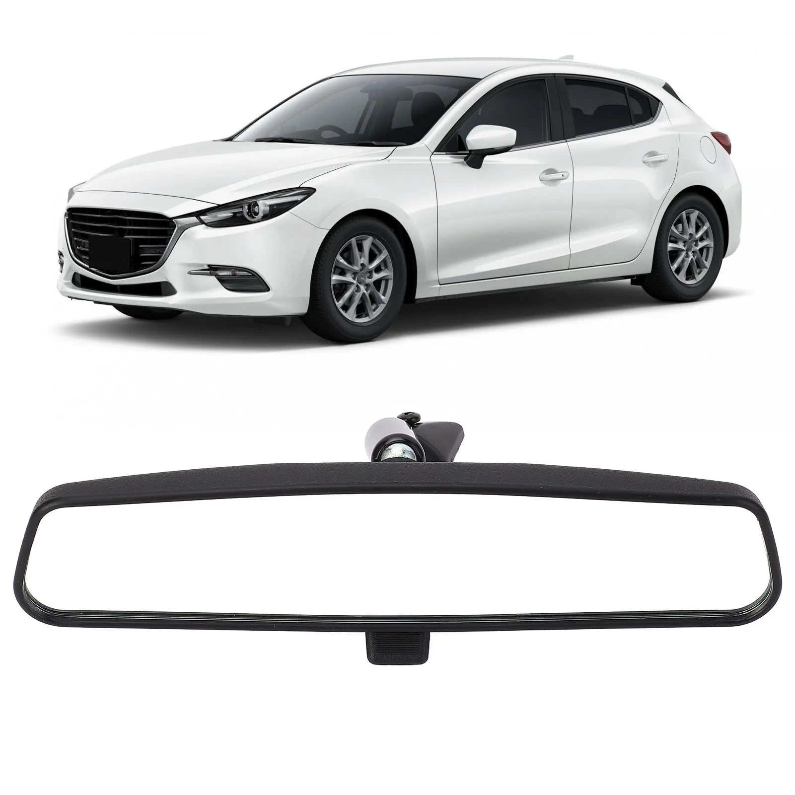 Interior Rearview Mirror KD53‑69‑220B Car Inner Rear View Mirror Replacement for Mazda 3 CX‑3 CX‑5 MX‑5