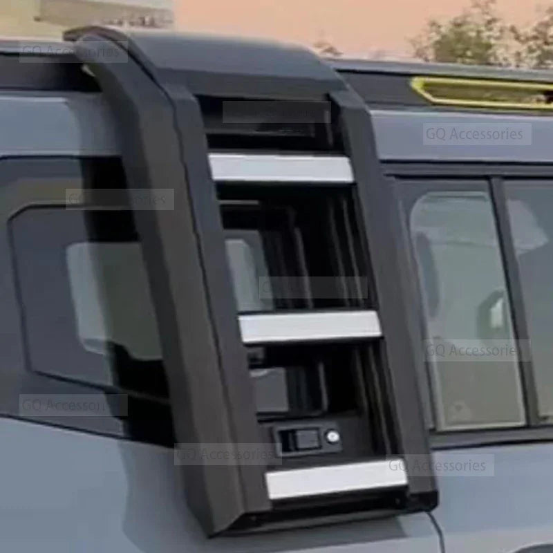 شيري جيتور ترافيلر T2 2024 جيتور T2 سقف سلم جانبي نافذة خلفية من سبائك الألومنيوم إطار سلم قابل للطي