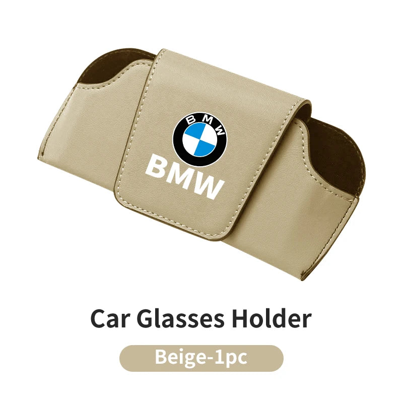 حافظة تخزين واقية من الشمس للسيارة مع مشبك نظارات شمسية لسيارة BMW E46 E90 E60 F30 F10 E39 E36 F20 E87 E70 E91 E30 G60