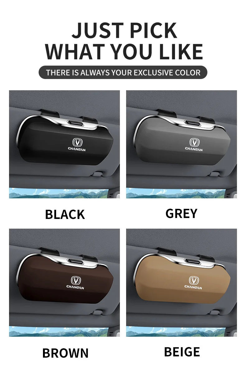 شانجان لامور 2025 CS35 CS55 CS75 CS85 Plus Hunter F70 X7 Accessories Car Visor Sunglasses Glasses Case Glasses Holder Glasses Clip Box