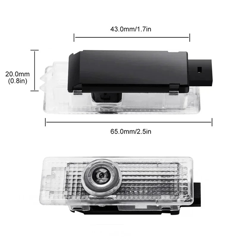 2 قطعة من مصابيح الترحيب بباب السيارة بشعار LED مع إسقاط ليزر لسيارات BMW 50th E63 E64 F60 F32 F33 F36 F82 F83 وملحقاتها