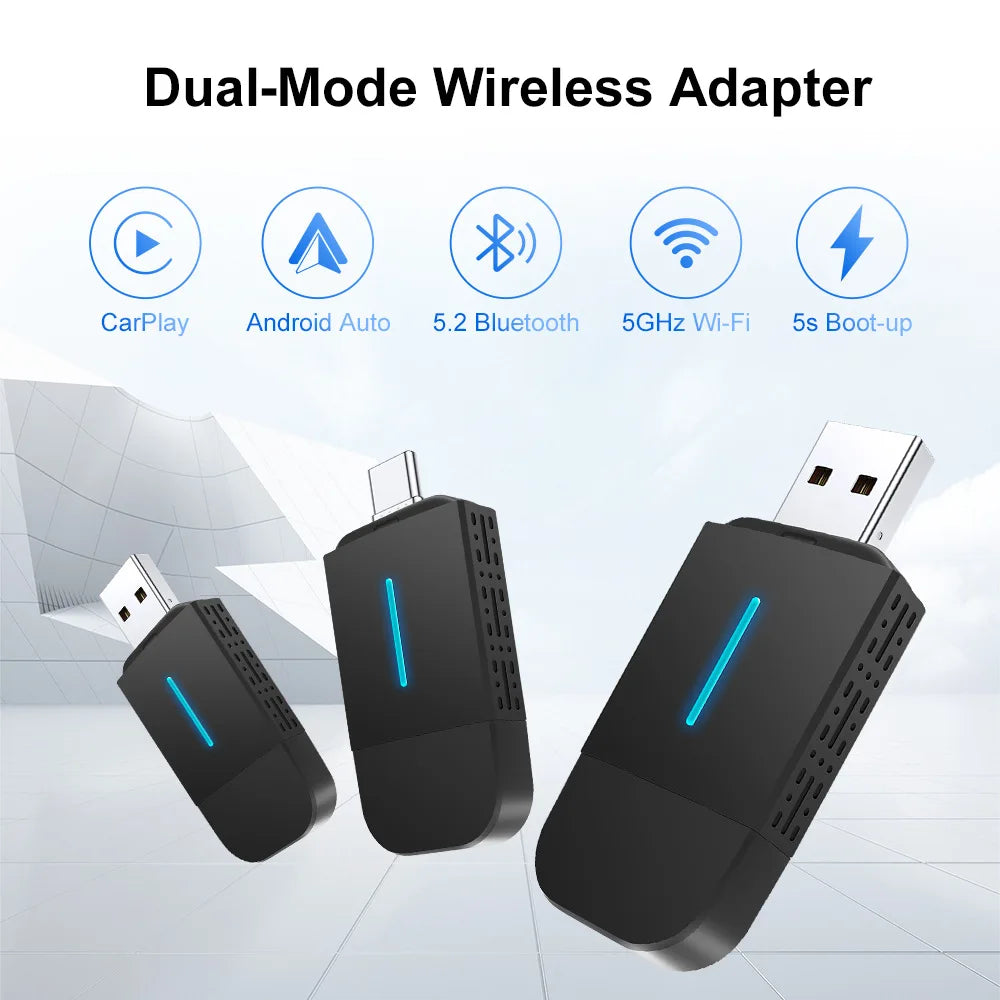 Car Wired To Wireless Carplay Box Car Interconnection Box Car Adapter Wireless Carplay Box Plug and Play