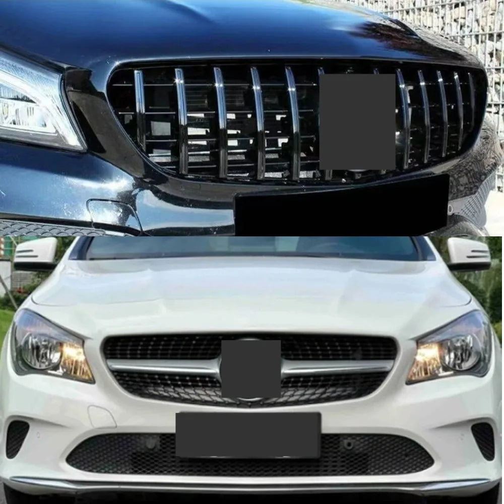 شبكة أمامية بتصميم ماسي لسيارة مرسيدس بنز CLA W117 C117 220 260 180 200 GT ملحقات ضبط شبكة السباق 2013 - 2019