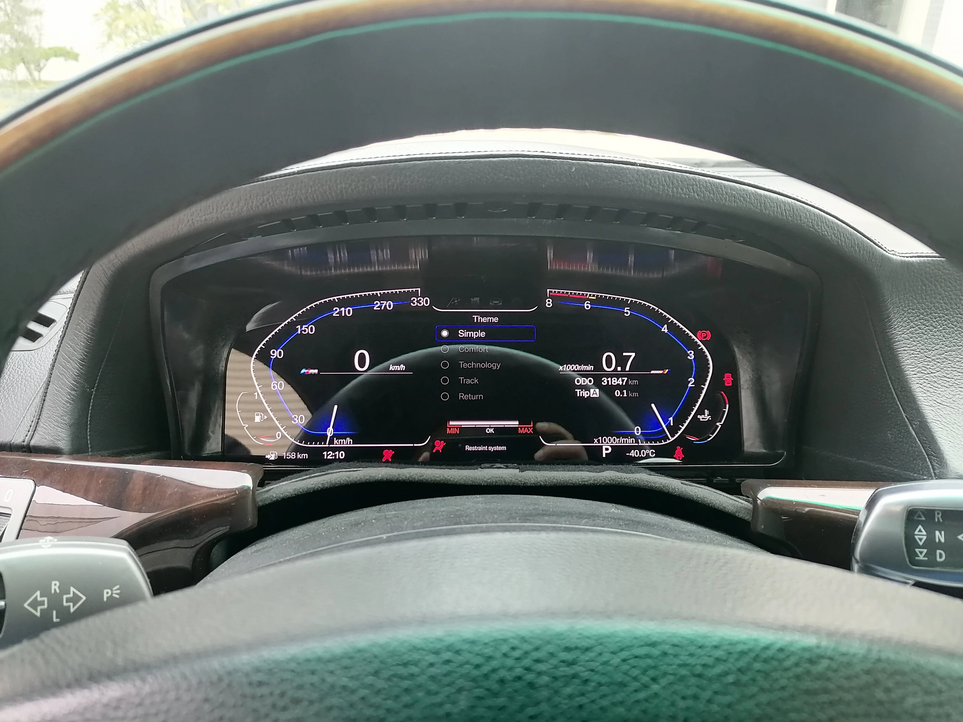 عداد السرعة بشاشة LCD مقاس 12.3 بوصة يعمل بنظام Linux لسيارة BMW الفئة السابعة E66 E65 745 750 760، لوحة عدادات رقمية، لوحة القيادة، التوصيل والتشغيل