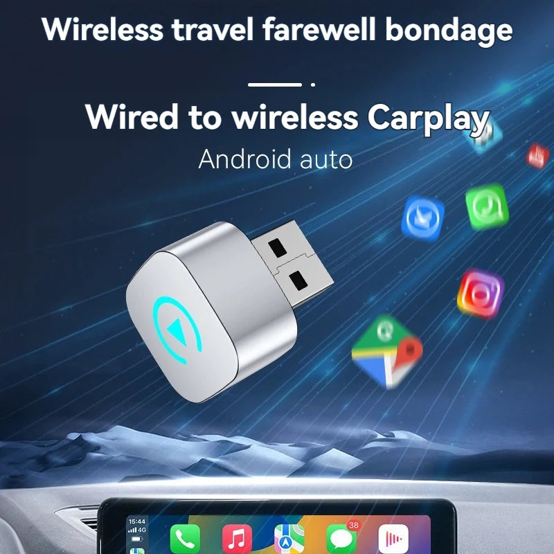 Carplay AI Box Android 13 Original Wired Carplay 2in1 wifi Bluetooth mini Portable Auto Cars Wireless Carplay Android Auto Box