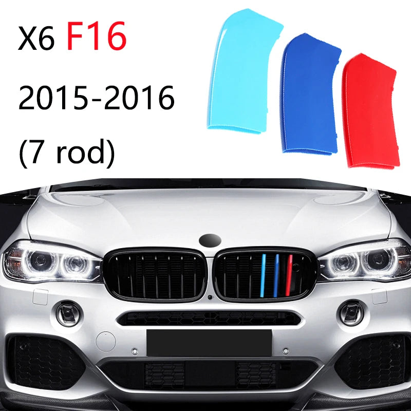3 قطع شريط تزيين شبكة السيارة لسيارات BMW X1 X2 X3 X4 X5 X6 X7 E84 F48 F49 F39 E83 F25 G01 F26 G02 E70 F15 E53 G05 E71 E72 F16 G06 G07