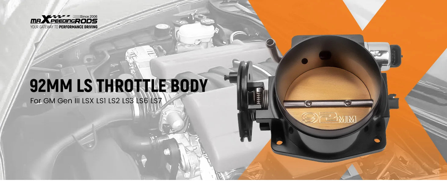 صمام جسم الخانق 92 مم مع مستشعر موضع الخانق TPS لسيارات GMC III LS1 LS2 LS3 LS6 LS7 LSX