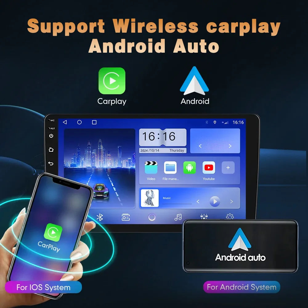 Car Radio  For Hyundai i10 2007-2013  Carplay Android 14 Multimedia Video Player touch screen Navigation GPS Auto stereo DVD