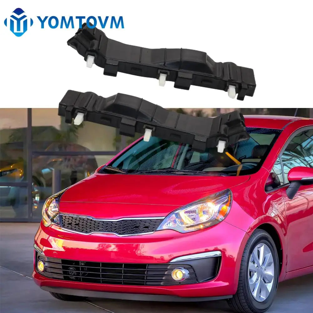 2Pcs Car Front Bumper Brackets Left Right Retainers for Kia Rio 1.6L 2012 2013 2014 2015 2016 2017 865131W200 865141W200
