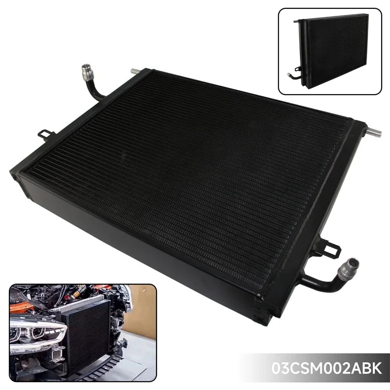 مشعاع المنافسة لمحرك BMW B48 وB58 سلسلة F F20/F21/F22/F23/F30/F31/F32/F33/F34/F35/F36 LCI M140i M240i أسود
