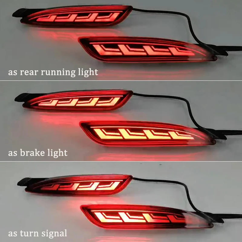 2 PCS LED Bumper Light Rear Lamp Brake Light Turn Signal Reflector For Mazda 6 Atenza 2019-2022  CX-5 CX5 2022-2023