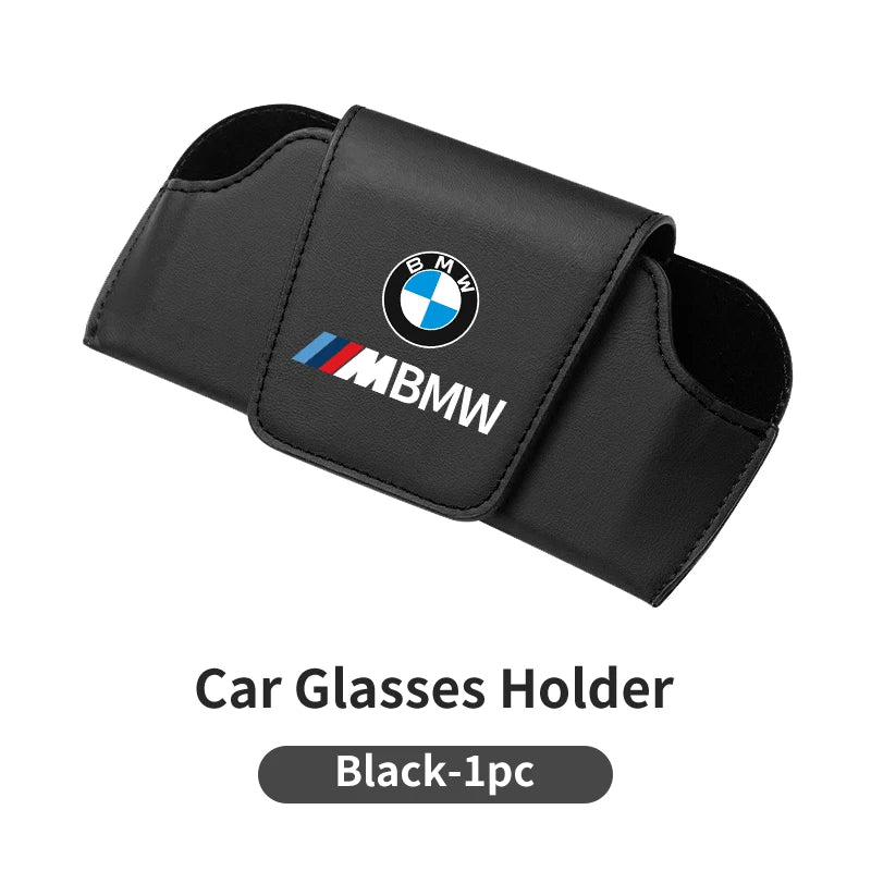 حافظة تخزين واقية من الشمس للسيارة مع مشبك نظارات شمسية لسيارة BMW E46 E90 E60 F30 F10 E39 E36 F20 E87 E70 E91 E30 G60