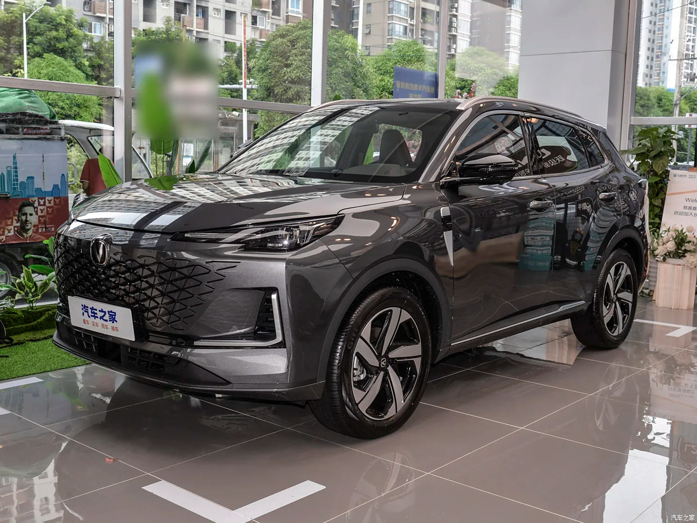 ملصقات شعار سيارة Changan CS55 PLUS موديل 2024، ملصق معدني لعجلة القيادة الأمامية والخلفية