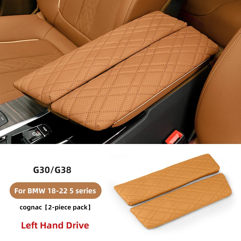 وسادة صندوق مسند ذراع السيارة لسيارات BMW G30 G38 G32 6GT 2018-2023 غطاء صندوق مسند الذراع المركزي للسيارة حصيرة حماية ملحق التصميم الداخلي