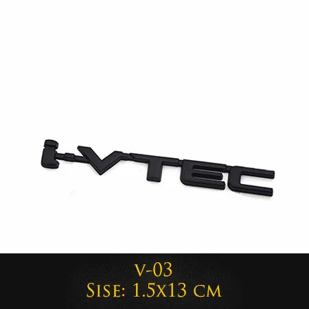 ملصق شعار سيارة معدني ثلاثي الأبعاد من Ivtec بتصميم شعار هوندا سيفيك، ملصقات صندوق السيارة الخلفي، ملحقات السيارات
