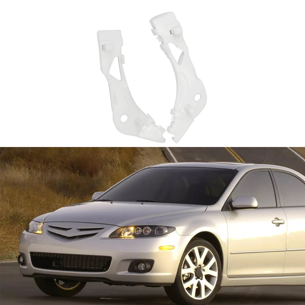 Pair Front Left Right Bumper Support Bracket Holder for Mazda 6 2003 2004 2005 2006 2007 2008 GJ6A50E12C GJ6A50E11C