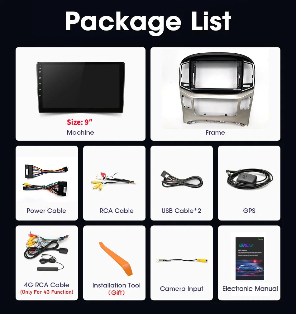 For Hyundai H1 II 2 TQ 2015 - 2021 Car Radio Multimedia Video Player Navigation Android 4G   Carplay Display Camera Monitor