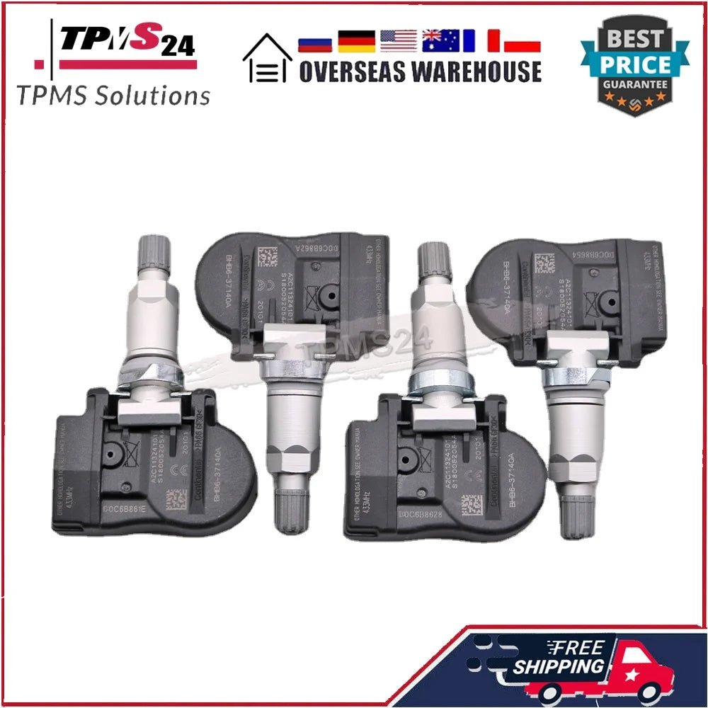 For 2012-2020 Mazda 6 BHB637140A GS1D37140 433Mhz 4PCS TPMS SENSOR TIRE PRESSURE SENSOR