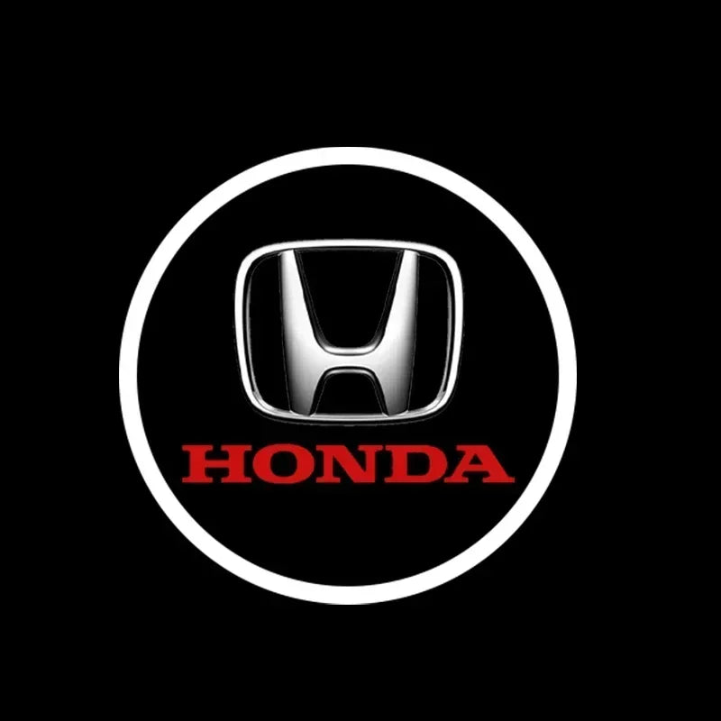 طقم من قطعتين من مصابيح باب السيارة بشعار ليزر لإضاءة الترحيب لسيارة هوندا سيفيك FIT CRV Accord Jazz HRV Dio Stepwgn Prelude Odyssey