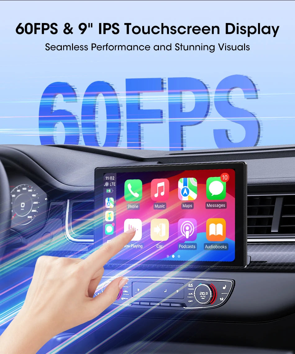 New 7/8/9" Carplay Screen for Car Vertical Screen Car Radio Wireless Carplay Android Auto Multimedia Video Player Car Monitors