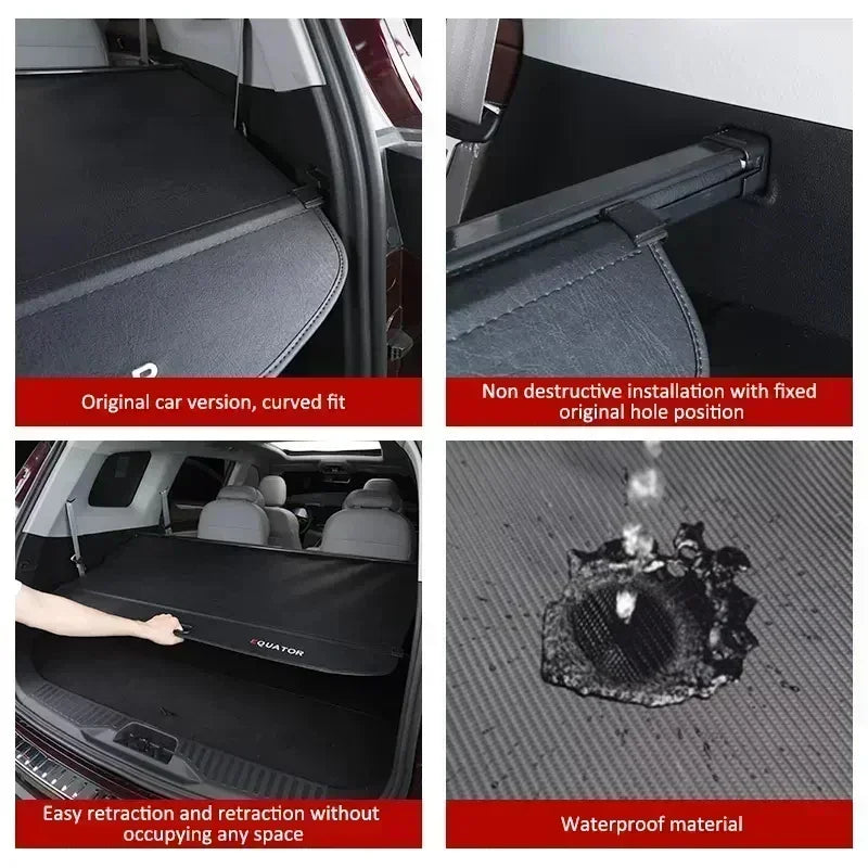 غطاء صندوق السيارة لسيارة Changan CS75 Plus 2019~2025، قطع غيار السيارات، لوازم صندوق السيارة، أمتعة، ستارة خلفية، ترتيب الخصوصية