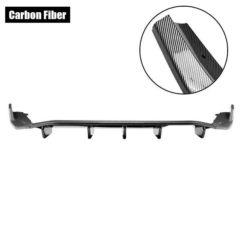 Car Rear Bumper Diffuser Lip ABS Boot Spoiler Splitter For Mazda MX-5 MX5 Miata ND 2016-2025 Carbon Fiber Look/Black Bumper Trim