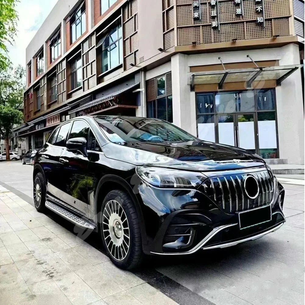 شبكة أمامية للسباقات، شبكة علوية للمصد، مشعاع لسيارة مرسيدس بنز W294 X294 EQE350 EQE450 EQE500 SUV موديل 2022-2023