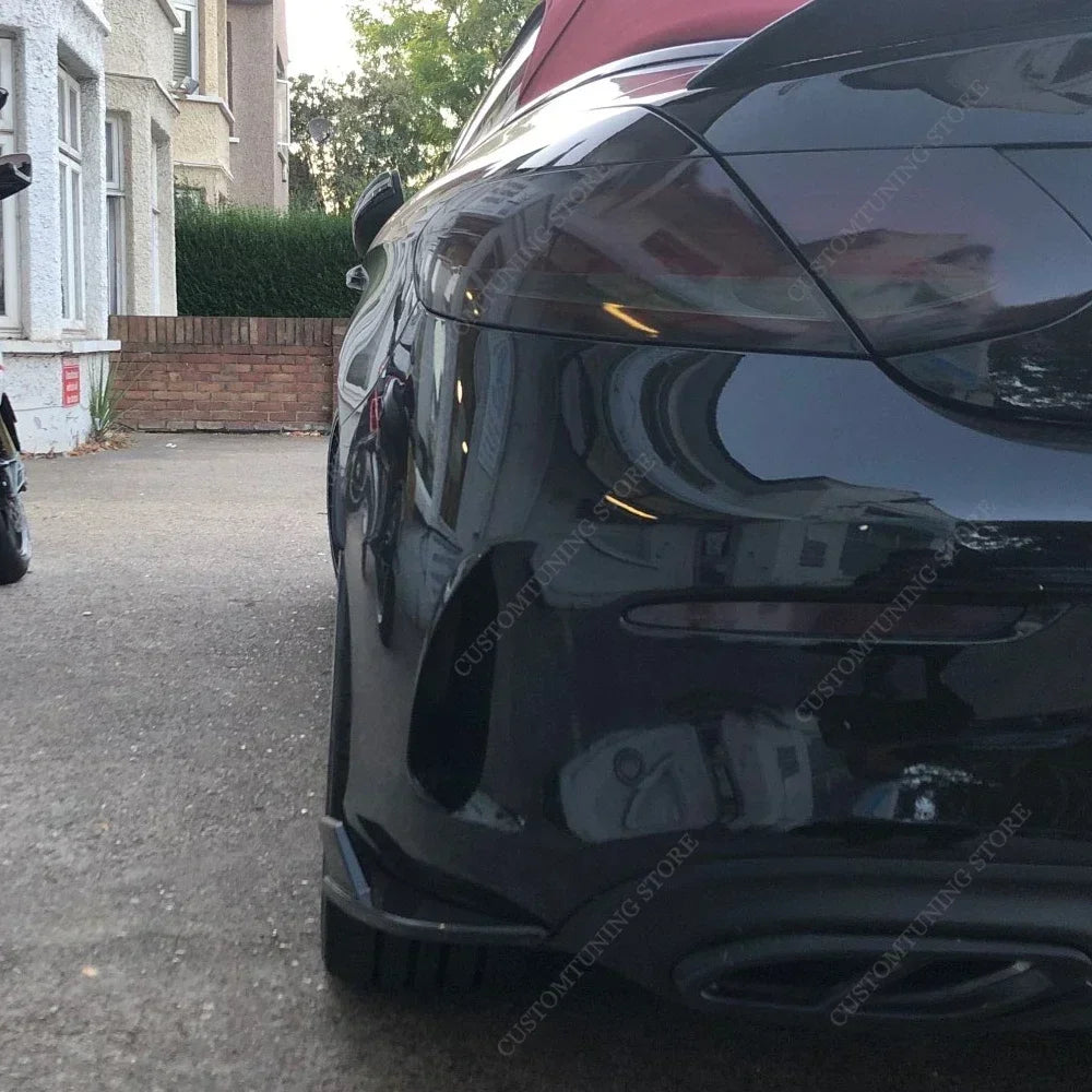 فاصل جانبي للمصد الخلفي لسيارة مرسيدس A205 الفئة C C300 C400 C43 C63 AMG Cabrio فاصل المصد الخلفي تنانير طقم الجسم 2016-2021